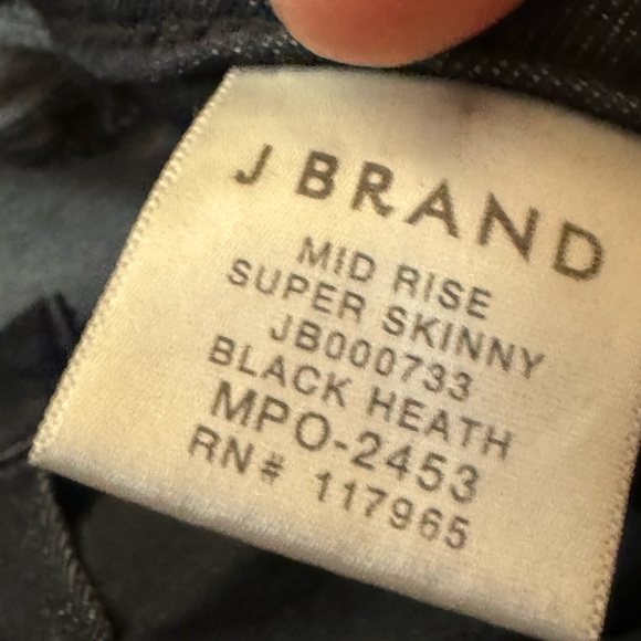 J Brand super skinny jeans with front ankle zipper - Picture 4 of 4